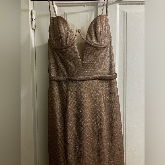 NWT GB bronze prom dress sz 3 - Picture 1 of 7